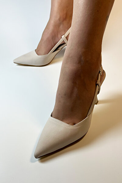 Moira Shoes Women's Pointed Toe Scarf Evening Dress Classic Matte Skin Fabric Heeled Shoes