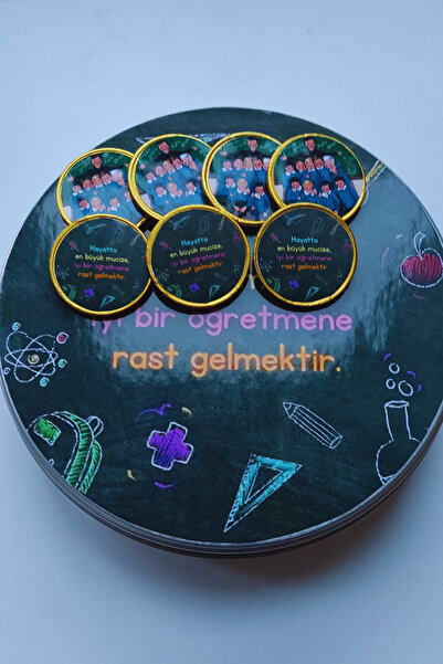 afyoresel Öğretmenler Günü Hediyesi 50 Adet Para Çikolata