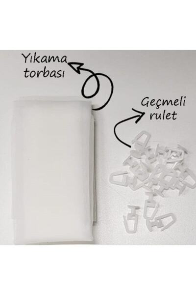 Saççax Exclusive Red Color Flat Thin Chain Series Rope Curtain