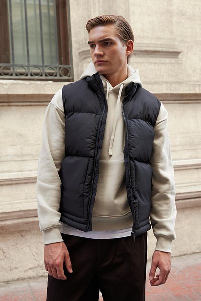 Danger Men's Padded Inflatable Vest Black