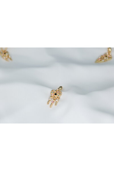 CYB STUDİO TÜY SALLANTILI KALP FİGÜRÜ PASLANMAZ ÇELİK CHARM