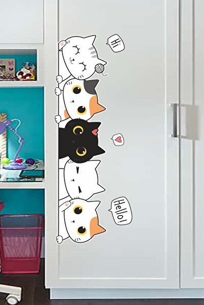 GSticker مجموعة ملصقات ديكور لغرفة الأطفال على شكل باب وخزانة حائط لطيفة على ...