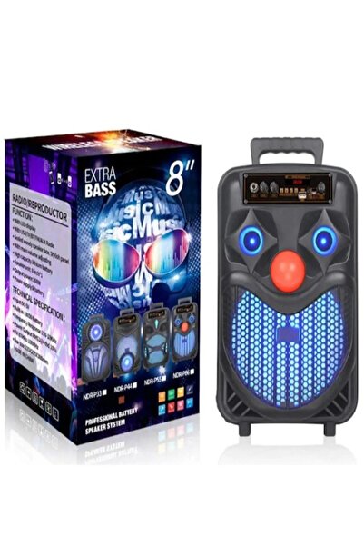 Teknolojimburada NDR-44,55,66 8 inç Büyük Boy Bluetooth Speaker Mikrofon Kuma...
