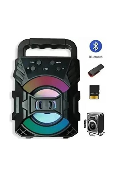 Teknolojimburada KTS-1057 Plus Bluetooth Hoparlör Taşınabilir Ses Bombası Led...