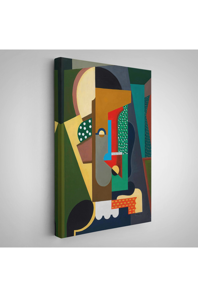 Auguste Herbin - Kübist Kompozisyon Kanvas Tablo