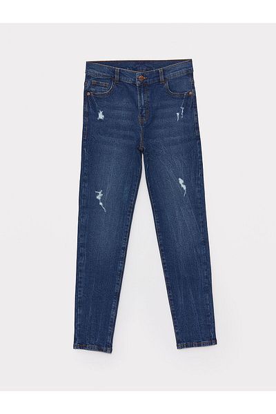 LC Waikiki Pantaloni de jeans pentru băieți cu talie elastică reglabilă