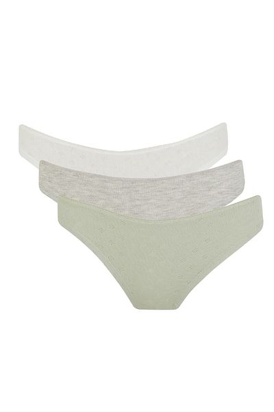 DeFacto Fall In Love 3-teiliges Slip-Höschen D1638ax24wn