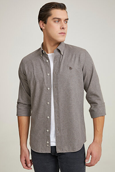 D'S Damat Πουκάμισο Ds Damat εφαρμοστό Mink Dobby