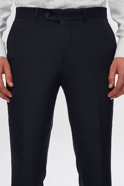 Twn Παντελόνι Dobby Navy Blue Fabric