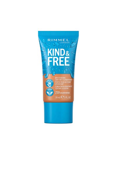 RIMMEL LONDON Vegan London Fondöten Kind Free Dous Foundation Golden Beige Nr.: 210