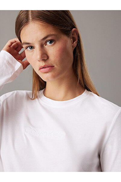 Calvin Klein Kadın Yüksek Bel Relaxed Fit Çizgili Geniş Paça Siyah Spor Eşofman Takımı 000QS7420E-SN1