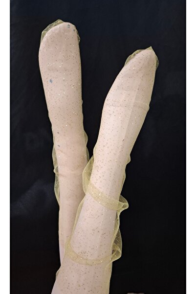 es moda shop Parla сватбени чорапи - блестящ тюл, вечерни чорапи, златни