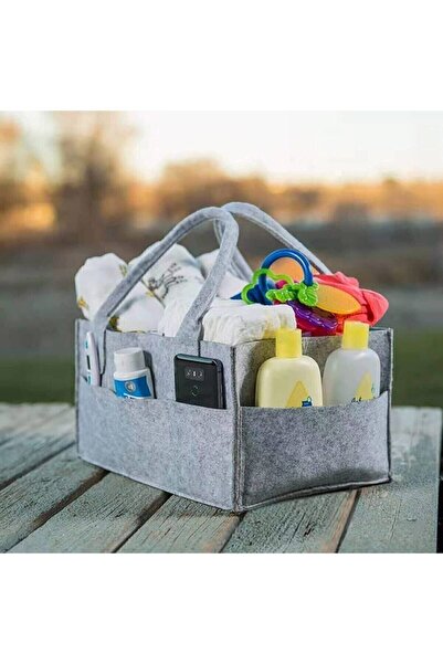 toptankece Фетрова сумка для догляду за дитиною Organizer Grey, фетрова сумка для дитини