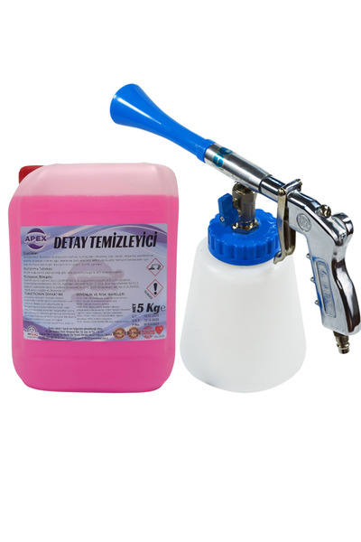 Apex Detay Temizlik Tabancası, Oto Yıkamalar Için Boncuklu Tornador ve Detaylı Temizlik İlacı 5 Kg