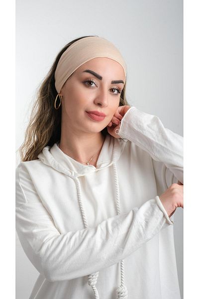 HÜRREM BONE Κορδέλα μαλλιών Viscose Milk Brown - Flat Cut 3012_26