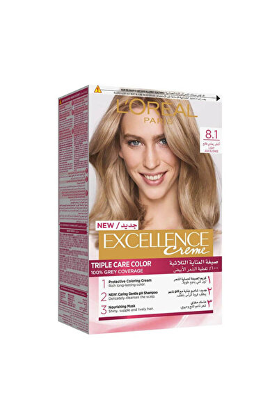 L'Oreal Paris Excellence, 8.1 Light Ash Blonde