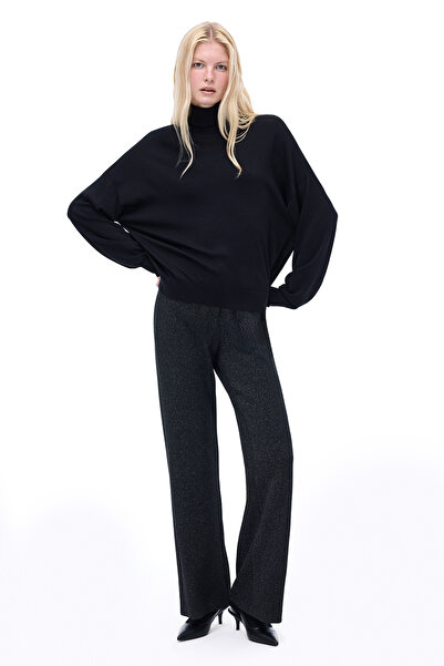 Perspective Anderas Regular Fit Long Length Black Pants