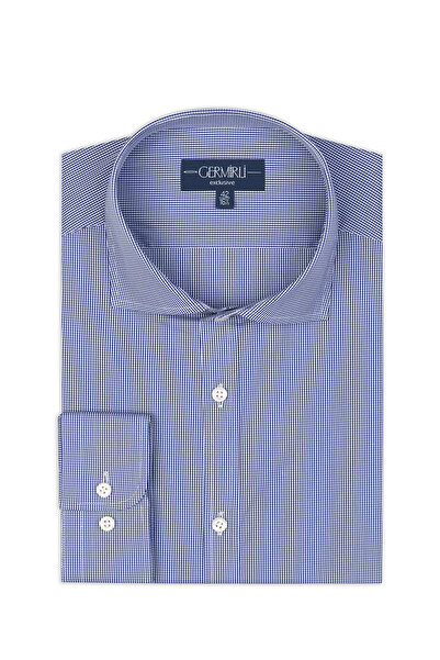 Germirli Exclusive İtalyan Yaka Laci Kareli Albini Tailor Fit Piumino Pamuklu...