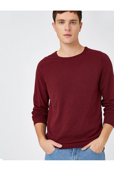 Koton Tricotaj de bază Pulover Decolteu Crew Slim Cut