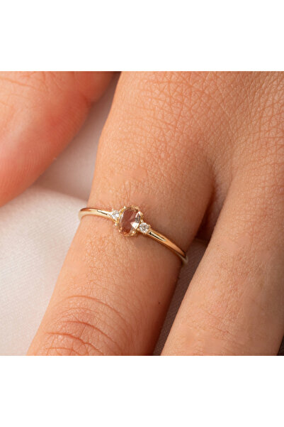 FasekGold Gümüş Yüzük - 0.30 Karat Zultanit Tria Evlilik Teklifi Gümüş Yüzük ...