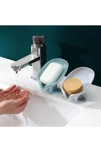 ARTUKYA Сапунерка с вендуза и отвор за оттичане - силиконова лепилна основа, ...