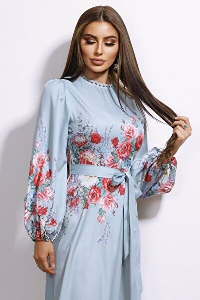 jennyfer garment ATLAS KUMAŞ KUŞAK DETAYLI ELBİSE