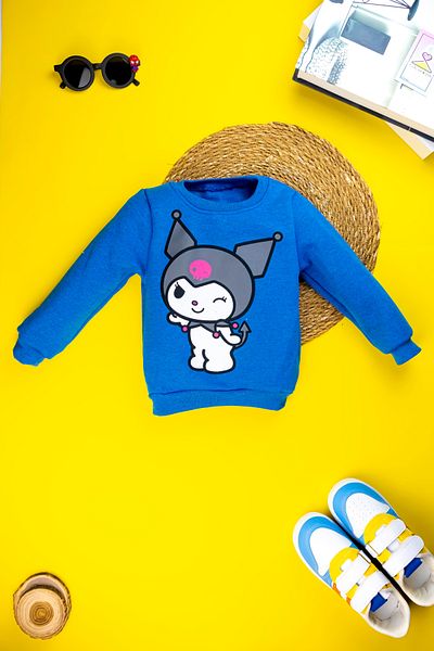Yalçınoğlu Children's Character Patterned Set - Raised Soft Cotton Baby Sweatshirt Set |   Special for Winter