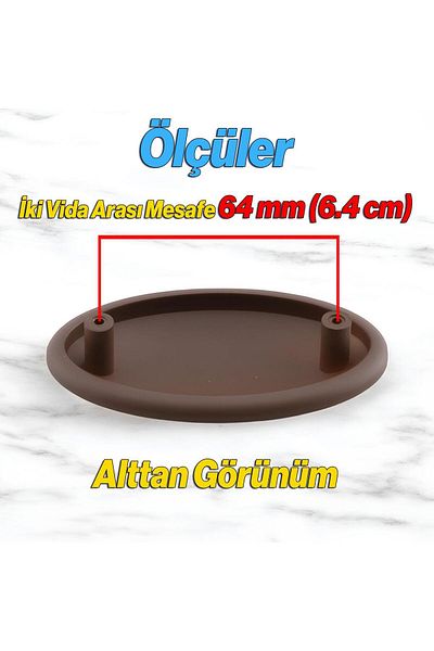 Badem10 Mâner cu picătură 64 mm - (6,4 cm) Mobilier maro Sertar de bucătărie Dulap dulap Mâner Mâner