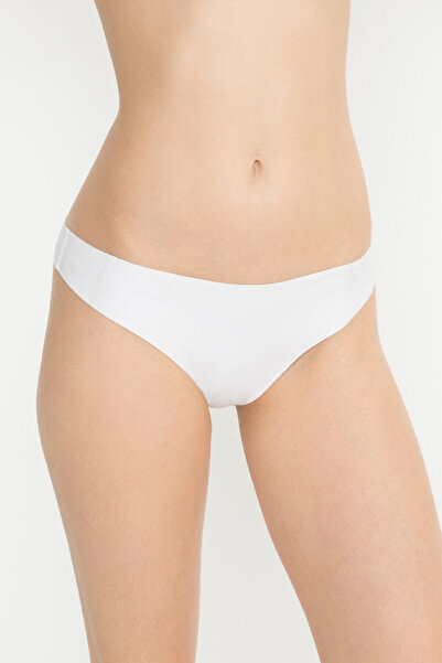 LOYA Ekru Comfort Iz Yapmaz String Külot