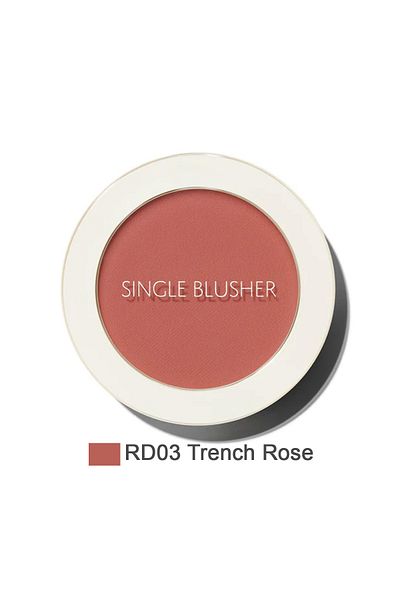 THE SAEM Saemmul Single Blusher-Trench Rose - Sebum Control Powder Blusher (Vi̇onine)