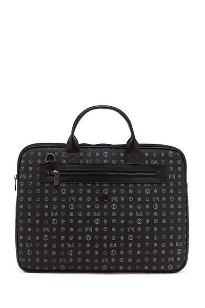 Bilik Deri Monogram Black Unisex Laptop & Χαρτοφύλακας Rh09 Business-mg