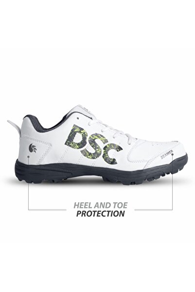 DSC Beamer Cricket Shoe | Grey | Size 11 Uk/12 Us/45 Eu | Polyvinyl Chloride | Breathable Mesh