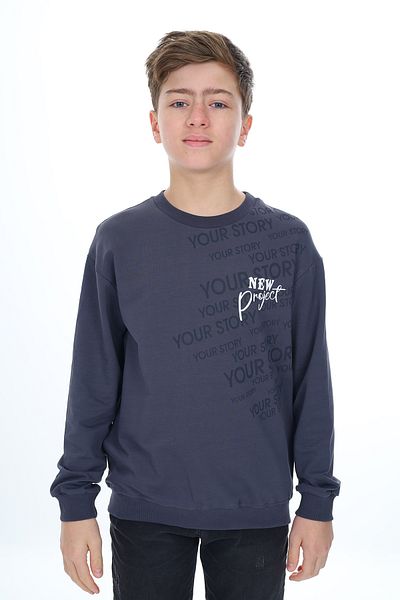 Toontoy Boy's New Project Printed Sweatshirt