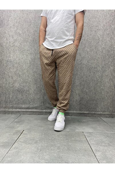FıttingRoom Patterned Jogger with Elastic Waist and Legs