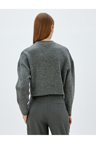 Koton Knitwear Cardigan Buttoned Round Neck Long Sleeve Soft Textured