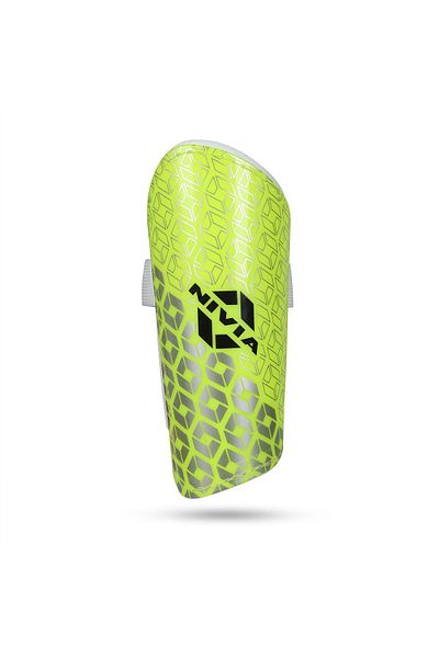 Nivia Wisdom 2018 Plastic Shin Guard For Youth | Green, Small | Lightweight & Breathable