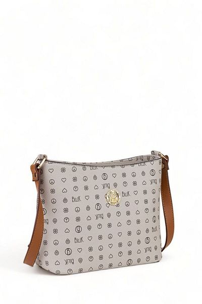 Bilik Deri Geantă de damă Monogram Grey-Tan NV 1008-MN