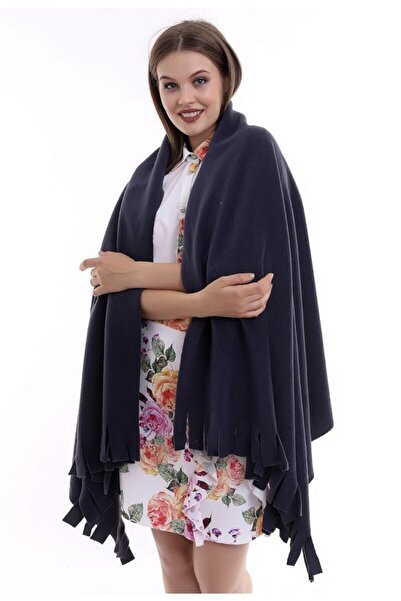 FATELLA Şal cu eşarfă afumată de iarnă din lână