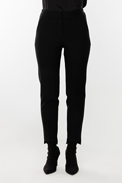 Ekol Μαύρο παντελόνι Lycra και ελαστική μέση