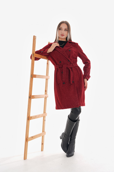 Shine Fine Düğmeli Trençkot