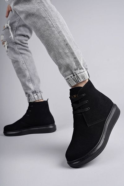 Zerenyus Ανδρικά αθλητικά μποτάκια OSLO Casual - Lace-Up και Μαύρο BT