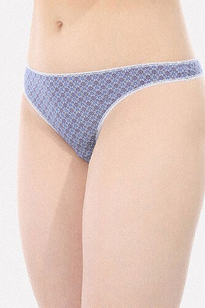 LOYA Snur albastru bleumarin cu model etnic
