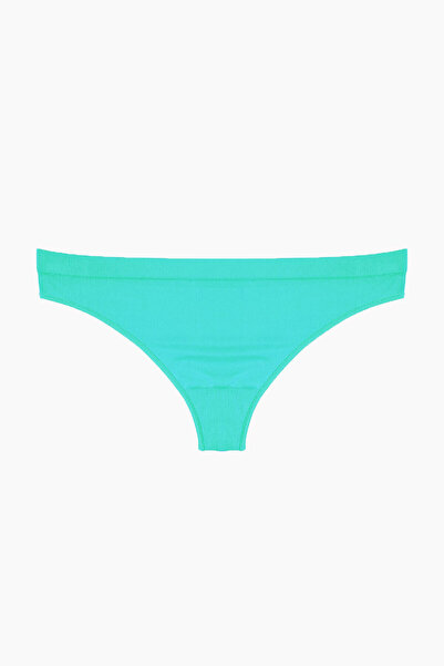 NBB Neon Turkuaz Yeşil Narçiçeği Dikişsiz 3lü String