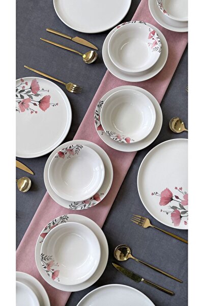 ERS GELİNCİK YEMEK TAKIMI 18 PARÇA 6 KİŞİLİK