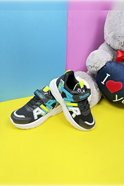 İmerShoes Casual Bois Devojke Crno-bele Akua Green patike Elastične čičak pat...