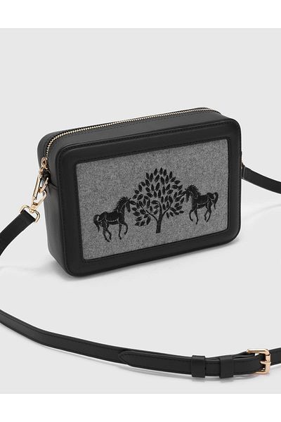 İLVİ Candice Black Genuine Leather Women's Handbag