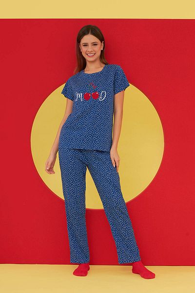 NBB Σετ πιτζάμες Navy Blue Fresh Mood
