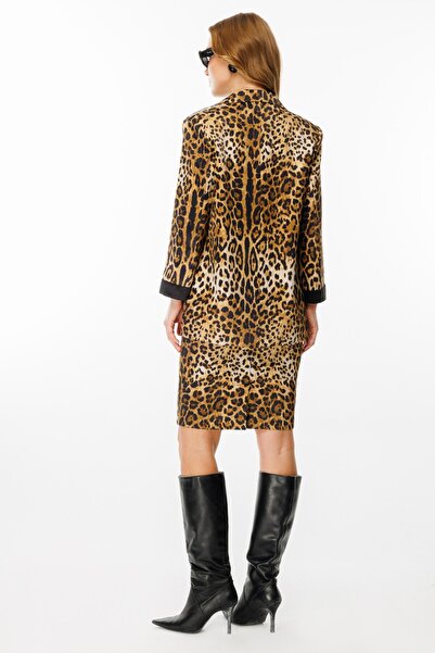 Ekol Сатенено сако - леопардов принт