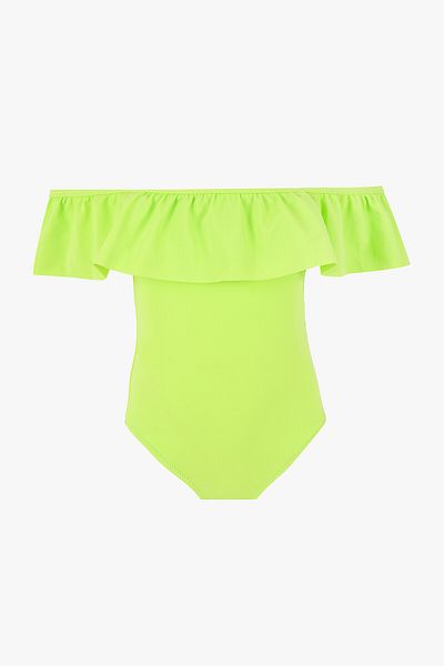 LOYA Green Flounce Girl's Swimsuit