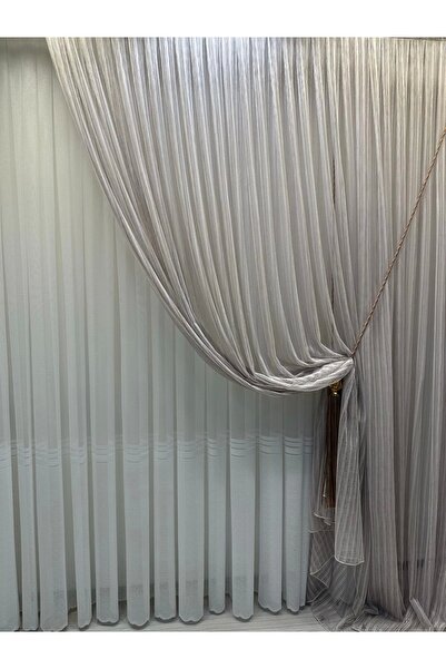 NİVEMESHOME Nivemeshome Mırabella2 Wj12031.802 - 1/3 ستارة من التول ذات ثنيات...